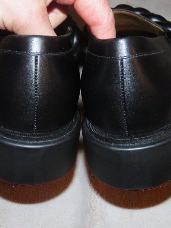 Christian Louboutin Urbino Moc Braid Black Leather Loafers 8.5 NWB main image 5